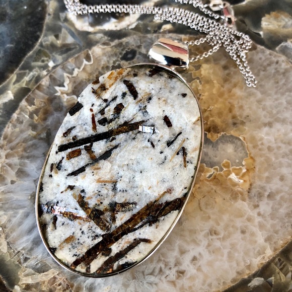 Pangea Mines Jewelry - Sterling Silver Astrophyllite Pendant